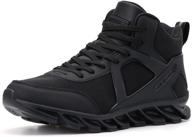 bronax men's high top leather training sneakers: gym-ready footwear логотип