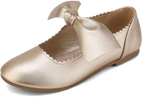 img 4 attached to DREAM PAIRS Ballerina Angie 5 Little Girls' Flats Shoes