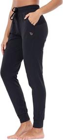 img 4 attached to 🩳 BALEAF Women's Lightweight Cotton Joggers: Versatile Lounge Pants with Pockets for Casual and Yoga Workouts