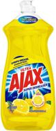 🍋 powerful cleaning with ajax dishwashing liquid dish soap yellow lemon - 28 fl oz logo