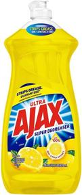 img 1 attached to 🍋 Powerful Cleaning with Ajax Dishwashing Liquid Dish Soap Yellow Lemon - 28 Fl Oz