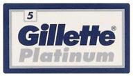 25 gillette platinum double edge razor blades - premium quality blades from russia logo