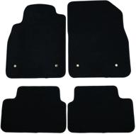 🧼 black nylon floor mats for 2008-2016 chevrolet cruze - interior carpet protection by ikon motorsports (fits 2009-2015 models) logo