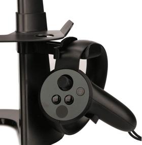 img 2 attached to 🎮 TNE VR Stand Headset and Controller Display Holder Mount Station for Oculus Quest 2/Quest and Rift S - Black: The Perfect Gaming System Organizer