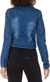 img 1 attached to V I P JEANS Juniors Cropped CGXJ 6288DBB Women's Clothing and Coats, Jackets & Vests