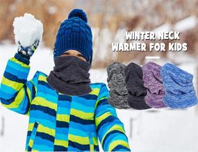 img 2 attached to 🧣 Warm and Stylish Balaclava Gaiter Scarf for Boys - Essential Winter Accessory