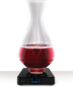 img 4 attached to 🍷 vSpin / Spiegelau Active Wine Decanter - Hand Assembled 100% Lead-free German Crystal with Electric Wine Aerator Set - Original Patented Decanting Carafe for Elegant Wine Gift Luxury and Accessories