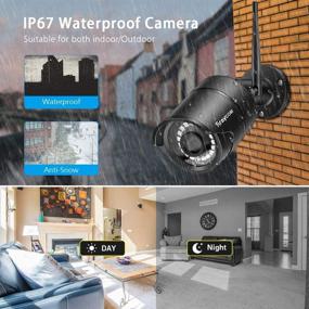 img 2 attached to 📸 Rraycom 8-канальная система видеонаблюдения CCTV - Система камеры H.265 1080P NVR с 1ТБ жестким диском и 4 шт. 1080P HD беспроводных IP-камеры - защита от воды IP67, ночное видение на 115 футов, удаленный просмотр через приложение.