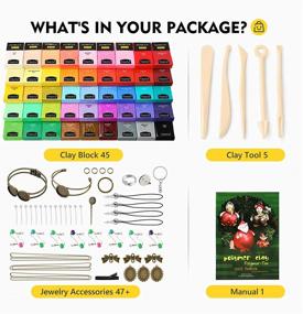 Polymer Clay Starter Kit 32 Colors Oven Bake Clay Baking Modeling Clay DIY  Soft Craft Clay Accessories and Storage Box 36 Blocks