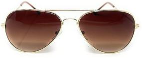 img 3 attached to WebDeals Retro - Aviator Sunglasses for Kids - Stylish Metal Frames...