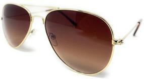 img 4 attached to WebDeals Retro - Aviator Sunglasses for Kids - Stylish Metal Frames...