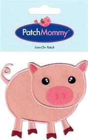 img 1 attached to Adorable PatchMommy Pig Patch 🐷 for Kids - Iron On/Sew On Applique