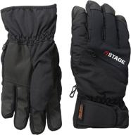 warm up your winter with stage winter gloves black x large logo