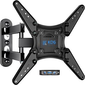 img 4 attached to 📺 Enhance Your TV Viewing Experience with the KDG Full Motion TV Wall Mount: Suitable for 26-55 Inch Flat Curved TVs, Swivels, Tilts, VESA 400x400mm, Supports up to 66 lbs