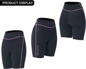 img 2 attached to 🩳 Wetsuit Pants Men: 1.5mm Neoprene Shorty Diving Pants - Stay Warm for Surfing, Diving, Snorkeling, Swimming, Scuba, Sailing, Paddling!