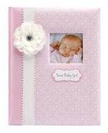 👶 c.r. gibson sweet baby girl loose leaf first five years baby book, pink and white, 64 pages, 10"w x 11.75"h logo