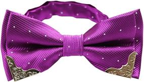 img 1 attached to 🎀 SYAYA Pre Bow CLJ231 Silver Polyester Men's Accessories
