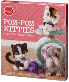img 1 attached to 🐾 Pom Kitties by Klutz: Adorable Craft Kit for Creating Fluffy Feline Friends