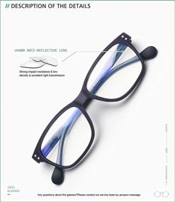 img 1 attached to 👓 Trendy Wood Look Reading Glasses for Men and Women - Blue Light Blocking +2.25 Strength, Fashionable Unbreakable Frames - 2 Pack