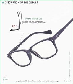 img 2 attached to 👓 Trendy Wood Look Reading Glasses for Men and Women - Blue Light Blocking +2.25 Strength, Fashionable Unbreakable Frames - 2 Pack