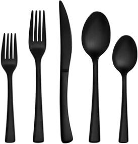 img 4 attached to 20-Piece Stainless Steel BestDin Silverware Set - Dishwasher Safe