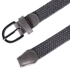 img 1 attached to 👕 Elastic X-Small Boys' Braided Belts: Stylish and Stretchy Junior Accessories