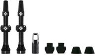 🚴 muc off 1051 tubeless presta valves, 44mm - premium no leak bike valves with valve core removal tool, black logo