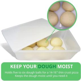 img 3 attached to 🍅 2.4 Gallon Refrigerator Produce Saver Containers, Pizza Dough Proofing Box, Vegetable Storage Containers, Pizza Storage Container, Marinating Container, Pizza Dough Box, Veggie Saver