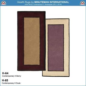 img 2 attached to 🔥 Усилите свою горницу с ковровым изделием Minuteman International Contemporary II Berry Wool Rectangular Rug