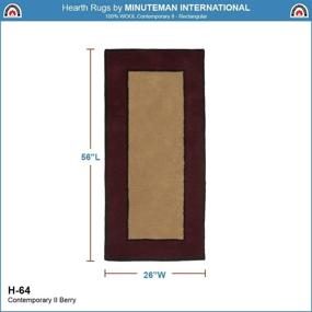 img 3 attached to 🔥 Усилите свою горницу с ковровым изделием Minuteman International Contemporary II Berry Wool Rectangular Rug