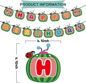 img 3 attached to Украшение баннеров на день рождения, товары для дня рождения Cocomelon