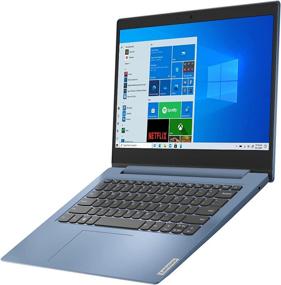 img 4 attached to 💻 Lenovo IdeaPad 1 14 14.0" Laptop: Affordable, Intel Celeron, 64GB SSD, Intel UHD Graphics, Win 10 in S Mode - Ice Blue