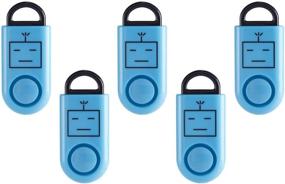 img 4 attached to 🔵 BASU eAlarm - America's #1 Premium Emergency Alarm | Proven Results on TV | Battery & Carabiner Included | 5 Pack - Blue