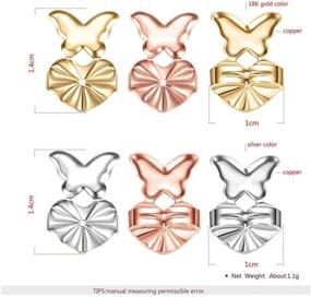 img 1 attached to Earring Adjustable Hypoallergenic Earrings Butterfly