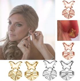 img 3 attached to Earring Adjustable Hypoallergenic Earrings Butterfly