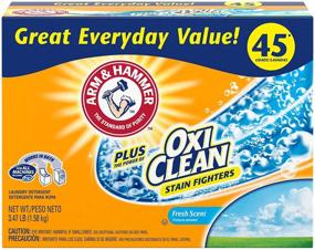 img 4 attached to Arm & Hammer Plus OxiClean Powder Laundry Detergent: Fresh Scent, 45 Loads - Effective Cleaning Power!