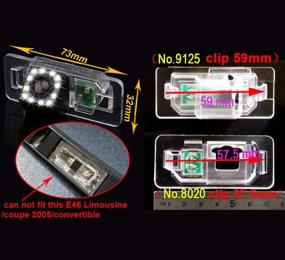 img 2 attached to LYNN HD Цветная камера заднего вида для автомобиля | Водонепроницаемая | С ССД матрицей | Угол обзора 170 градусов 📷 | Камера заднего вида | Совместима с 3 серией 315 318 320 323 325 E39 E53 X3 X5 X6