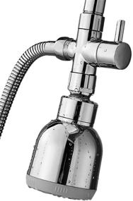 img 2 attached to Premium Three-Way Shower Head Diverter Valve: Hand Shower and Fixed Sprinkler Water Flow Control
