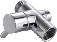 premium three-way shower head diverter valve: hand shower and fixed sprinkler water flow control logo