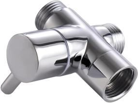img 4 attached to Premium Three-Way Shower Head Diverter Valve: Hand Shower and Fixed Sprinkler Water Flow Control