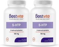 🌱 5-htp 100mg (240 capsules) (120 x 2) - no stearates or flow agents - gluten free - non gmo supplement logo