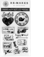 😊 happiness mail cling stamp set logo