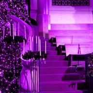 🎄 festive fantavalue christmas purple lights: 100 led tree lights for indoor & outdoor decor - ideal for halloween, christmas tree, party, wedding, patio, garden, home decoration логотип