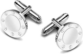 img 4 attached to LeCalla Sterling Engraved Cufflinks Grand Father