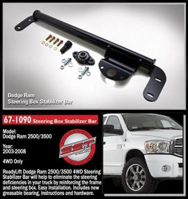 img 1 attached to 🔧 ReadyLift Steering Box Stabilizer Bar for Dodge Ram 2500/3500, 2003-2008 Medium - Enhanced SEO