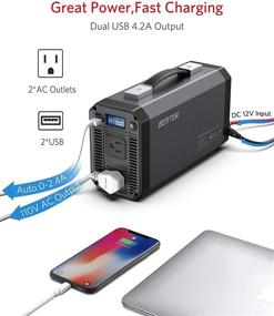 img 2 attached to 🔌 BESTEK 1000W Pure Sine Wave Power Inverter - DC 12V to 110V AC Car Inverter with Digital LCD Display and 4.2A Dual USB Charging Ports