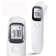 🌡️ gekka non-touch forehead infrared thermometer for humans - adults, kids, baby - digital indicator with fever alarm and 32x memory logo