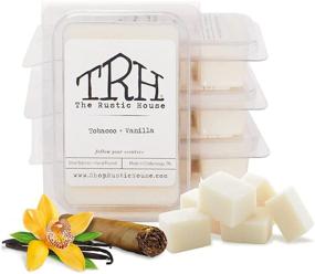 img 4 attached to The Rustic House Signature Collection: Handmade Soy Wax Melts 🏡 for Room Fragrance - Tobacco + Vanilla Scent, Pack of 24 Melts