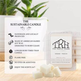 img 1 attached to The Rustic House Signature Collection: Handmade Soy Wax Melts 🏡 for Room Fragrance - Tobacco + Vanilla Scent, Pack of 24 Melts