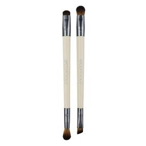 img 3 attached to 💄 Enhance Your Eye Makeup: EcoTools Duo Eyeshadow Brush Set, Define Blend & Smudge, Set of 4 Brush Heads